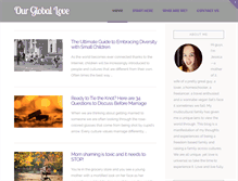 Tablet Screenshot of ourgloballove.com